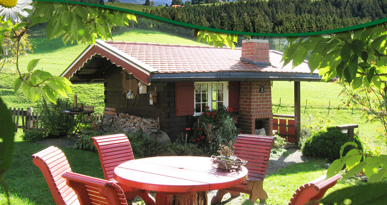 Unsere Ferienh�uschen-  Ferienhof Blehle in Missen im Allg&auml;u